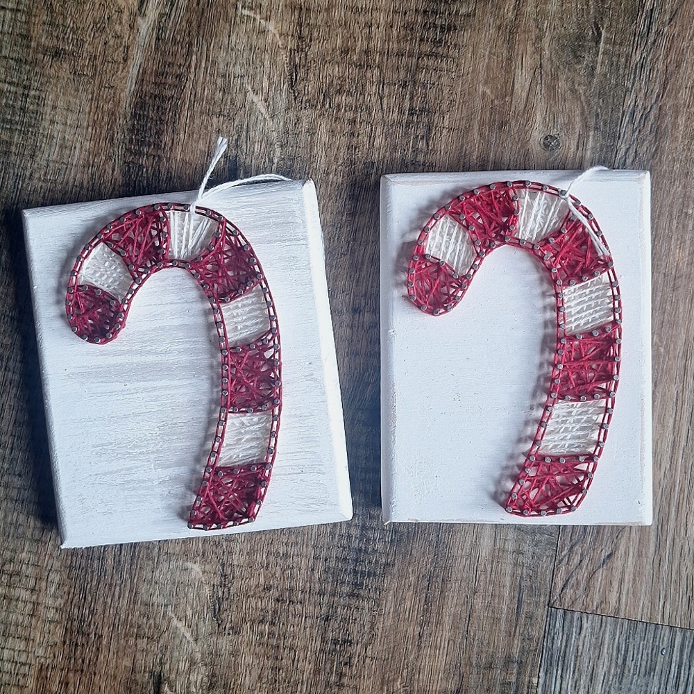 Handmade Candy Cane String/Nail Art